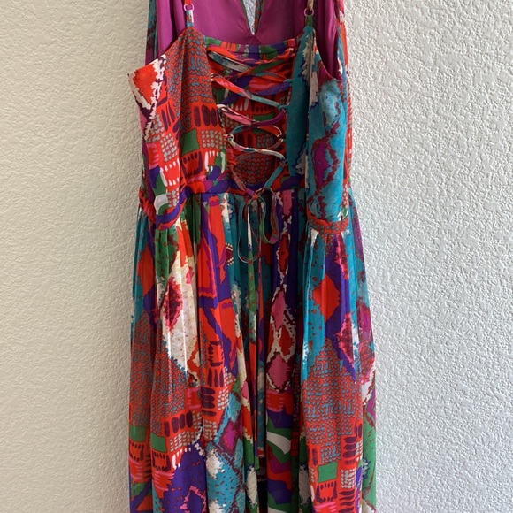 NWT Anthropologie Maeve Tarana Dress Ikat Maxi Size 0 - Picture 4 of 9